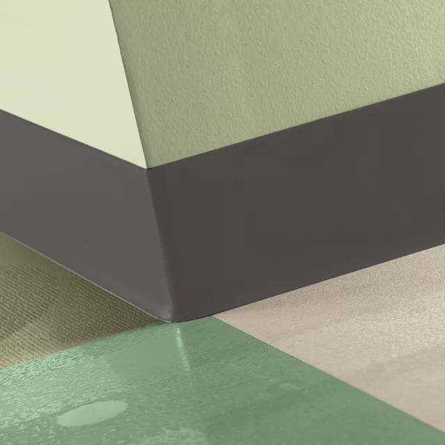 Tarkett / Johnsonite Tightlock Resilient Wall Base #47 Brown 6 3/8" x 75' Roll by 1/8" Cove (with Toe)