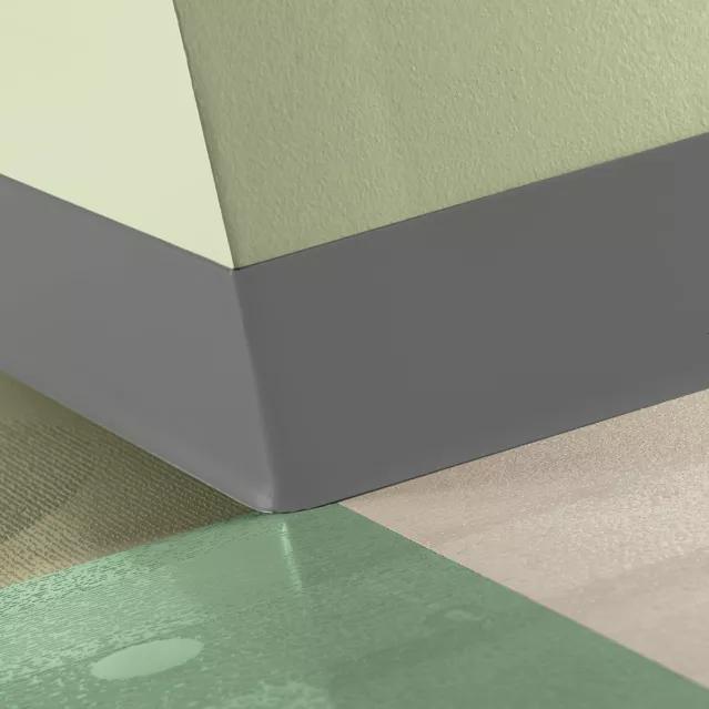 Tarkett / Johnsonite Tightlock Resilient Wall Base #48 Grey 3 1/8" x 4' Pieces by 1/8" Cove (with Toe)