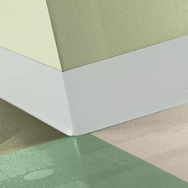 Tarkett / Johnsonite Tightlock Resilient Wall Base #50 White 6 3/8" x 75' Roll by 1/8" Cove (with Toe)