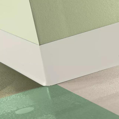 Tarkett / Johnsonite Tightlock Resilient Wall Base #68 White Sand 6 3/8" x 75' Roll by 1/8" Cove (with Toe)
