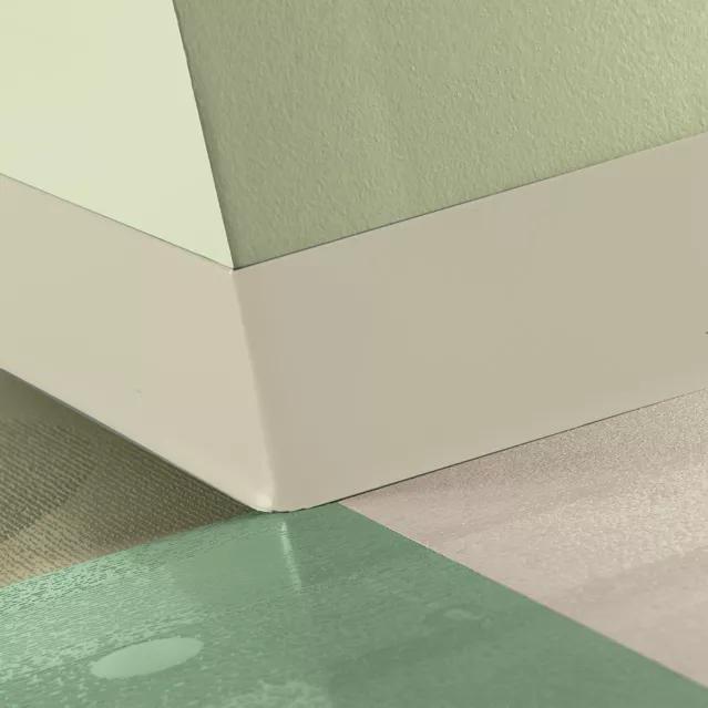Tarkett / Johnsonite Tightlock Resilient Wall Base #79 Bone White 6 3/8" x 75' Roll by 1/8" Cove (with Toe)