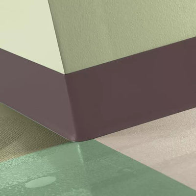 Tarkett / Johnsonite Tightlock Resilient Wall Base #85 Burgundy 3 1/8" x 4' Pieces by 1/8" Cove (with Toe)