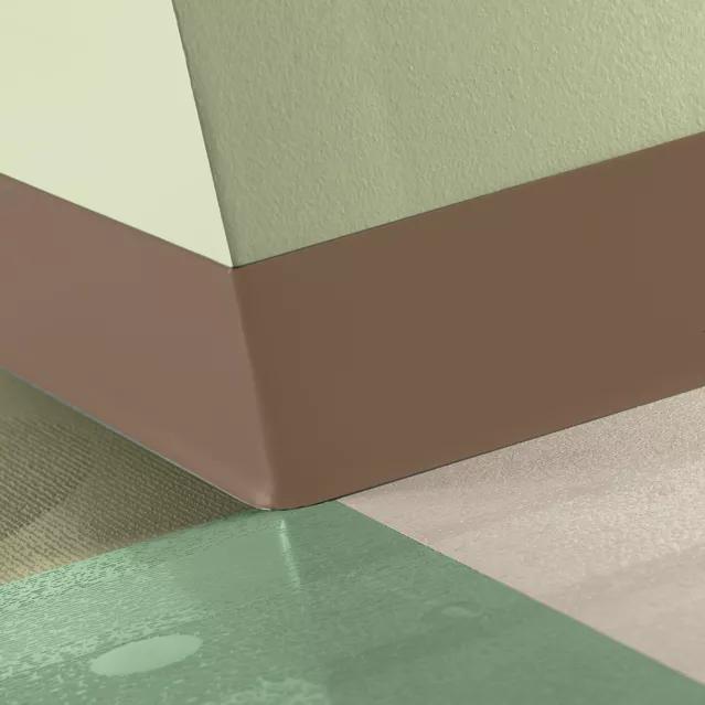 Tarkett / Johnsonite Tightlock Resilient Wall Base #TA7 Rusty Nail 6 3/8" x 4' Pieces by 1/8" Cove (with Toe)