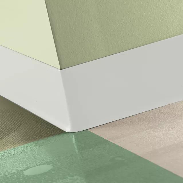 Tarkett / Johnsonite Tightlock Resilient Wall Base #TG1 Snowbound 6 3/8" x 4' Pieces by 1/8" Cove (with Toe)