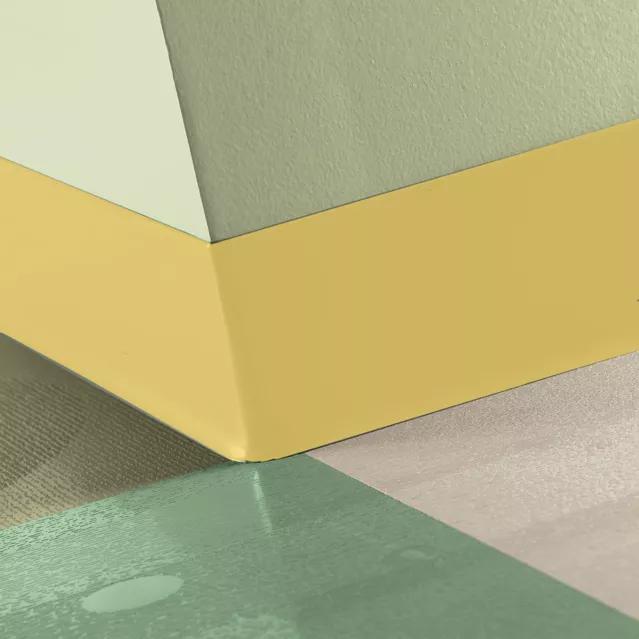 Tarkett / Johnsonite Tightlock Resilient Wall Base #TG7 Canary 3 1/8" x 75' Roll by 1/8" Cove (with Toe)
