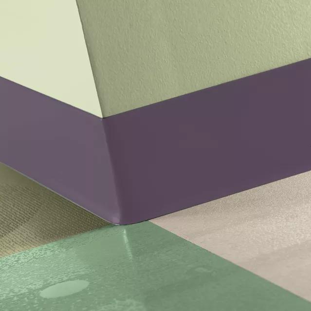 Tarkett / Johnsonite Tightlock Resilient Wall Base #VM2 Shoreline Purple 6 3/8" x 75' Roll by 1/8" Cove (with Toe)