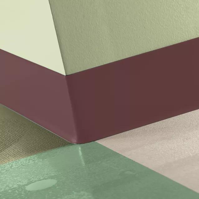Tarkett / Johnsonite Tightlock Resilient Wall Base #VM3 Misted Plum 4 3/8" x 75' Roll by 1/8" Cove (with Toe)