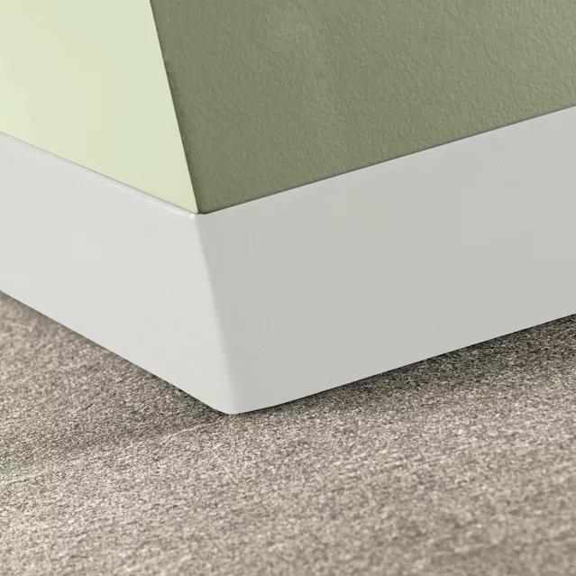 Tarkett / Johnsonite Tightlock Carpet Wall Base #08 Icicle 6 1/2" x 4' Pieces by 1/8" Straight (Toeless)