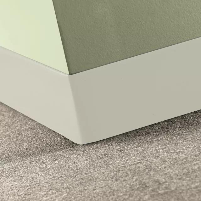 Tarkett / Johnsonite Tightlock Carpet Wall Base #77 White Pearl 3 1/4" x 75' Roll by 1/8" Straight (Toeless)