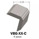 Tarkett / Johnsonite Millwork Corner Guard 1 121 Cement (Partial Piece - Sample)