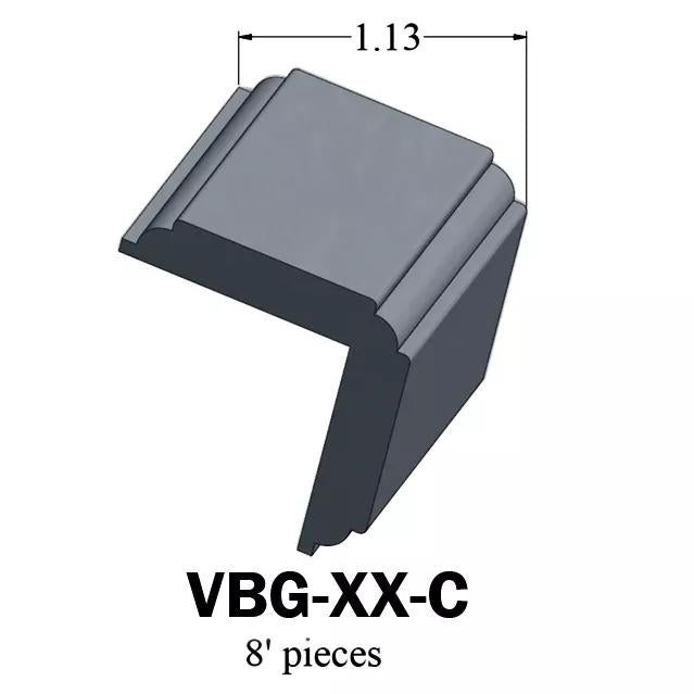 Tarkett / Johnsonite Millwork Corner Guard 1 18 Navy Blue (Partial Piece - Sample)