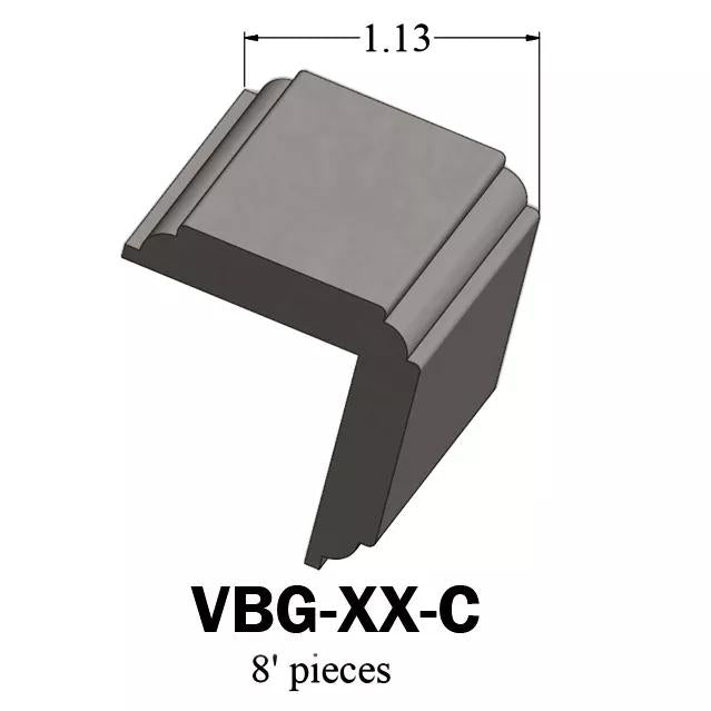 Tarkett / Johnsonite Millwork Corner Guard 1 47 Brown (Partial Piece - Sample)