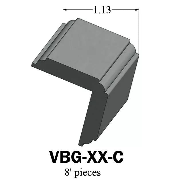 Tarkett / Johnsonite Millwork Corner Guard 1 1/4" x 8' by 1/4" 86 Hunter Green – product image showing size, style, and brand details.