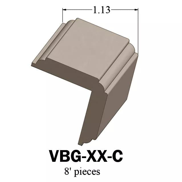 Tarkett / Johnsonite Millwork Corner Guard 1 1/4" x 8' by 1/4" TA1 Tannery (80 LF/box)