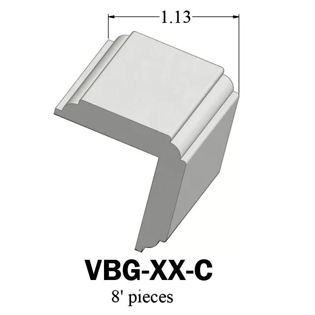 Tarkett / Johnsonite Millwork Corner Guard 1 TG1 Snowbound (Partial Piece - Sample)