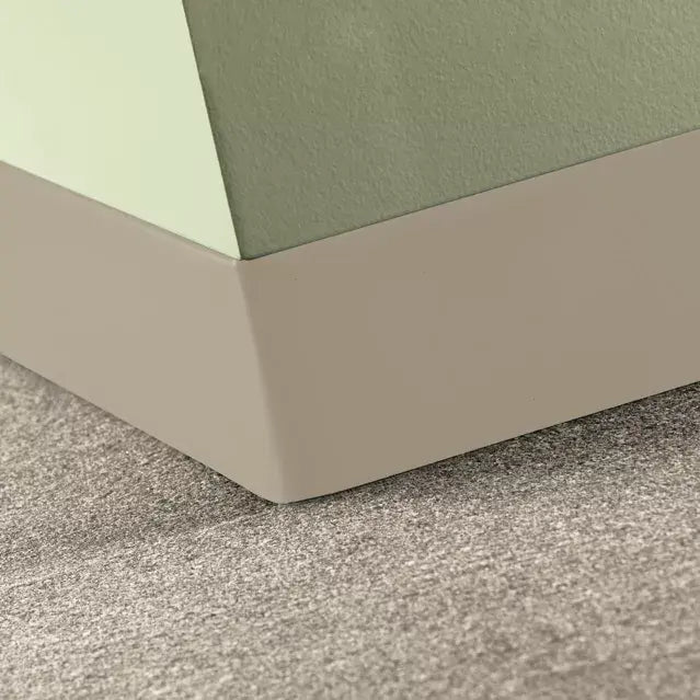 Tarkett Baseworks 2 1/2 inch Thermoset Rubber Wall Base Type TS 09 Clay 2.5 inch x 4' Pieces by 0.125 inch Straight (Toeless)