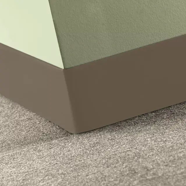 Tarkett Baseworks 2 1/2 inch Thermoset Rubber Wall Base Type TS 101 Seaweed 2.5 inch x 120' Roll by 0.125 inch Straight (Toeless)