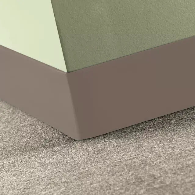 Tarkett Baseworks 2 1/2 inch Thermoset Rubber Wall Base Type TS 107 Neutrality 2.5 inch x 120' Roll by 0.125 inch Straight (Toeless)