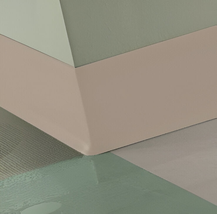 Tarkett / Johnsonite Traditional Vinyl Wall Base #49 Beige 6" x 4' Pieces by 1/8" Cove (with Toe)
