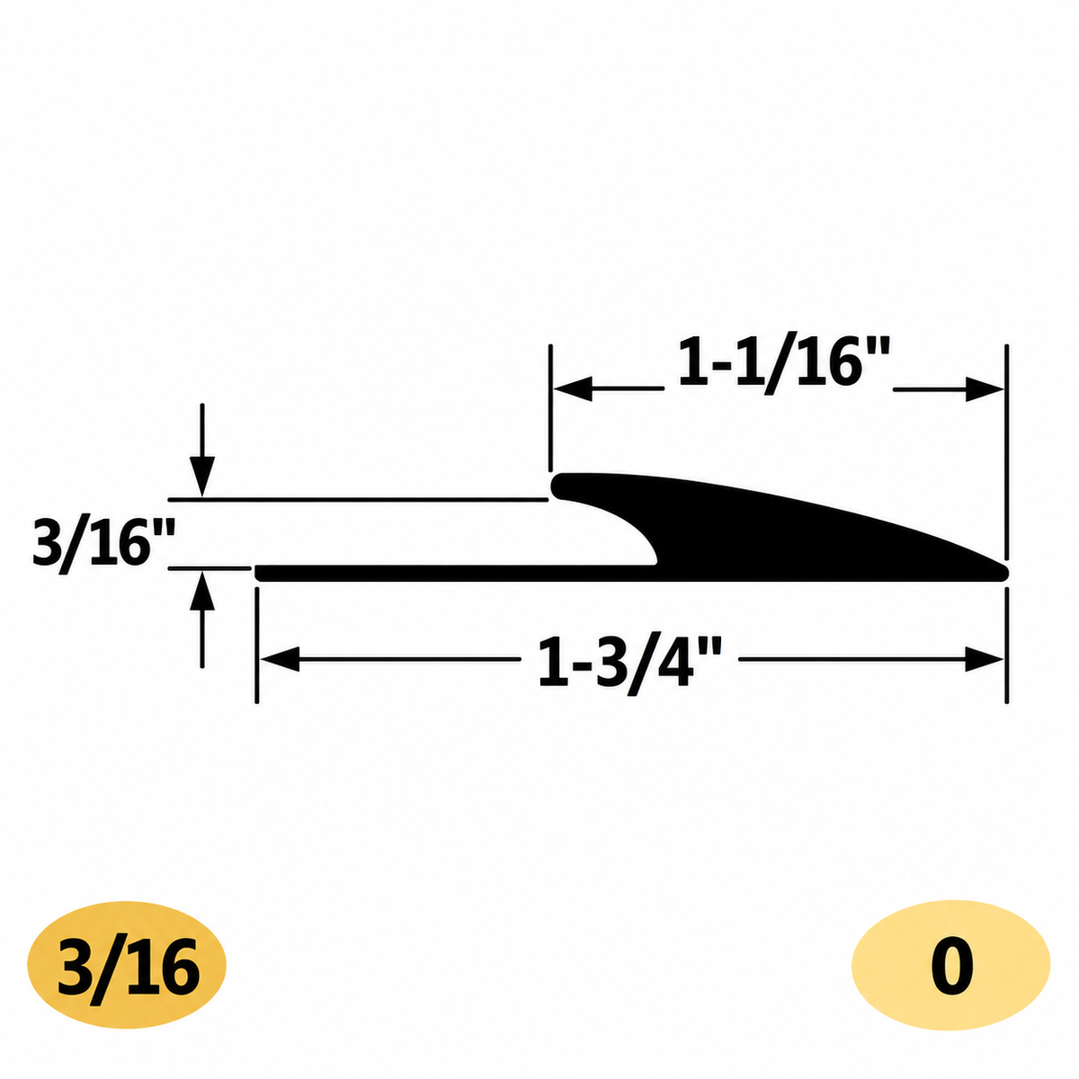 Tarkett / Johnsonite EG-XX-J Edge Guard 3/16" to 1-1/16" 240' LF/Box (20 pieces per box)