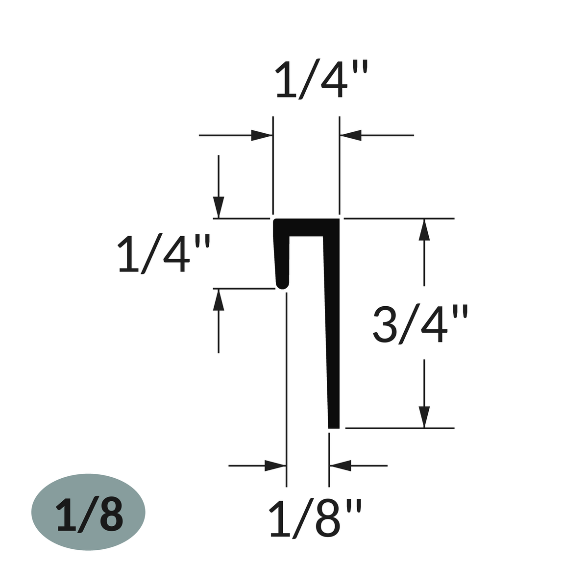 Tarkett / Johnsonite SCC-XX-B Cove Cap for 1/4" to 3/4" 600' LF/Box (50 pieces per box)
