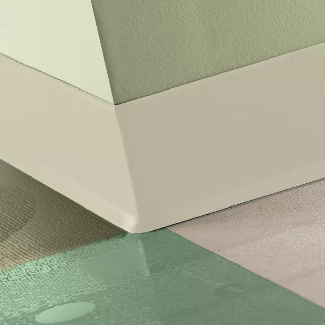 Tarkett / Johnsonite Traditional Vinyl Wall Base #79 Bone White 4" x 120' Roll by 1/8" Cove (with Toe)