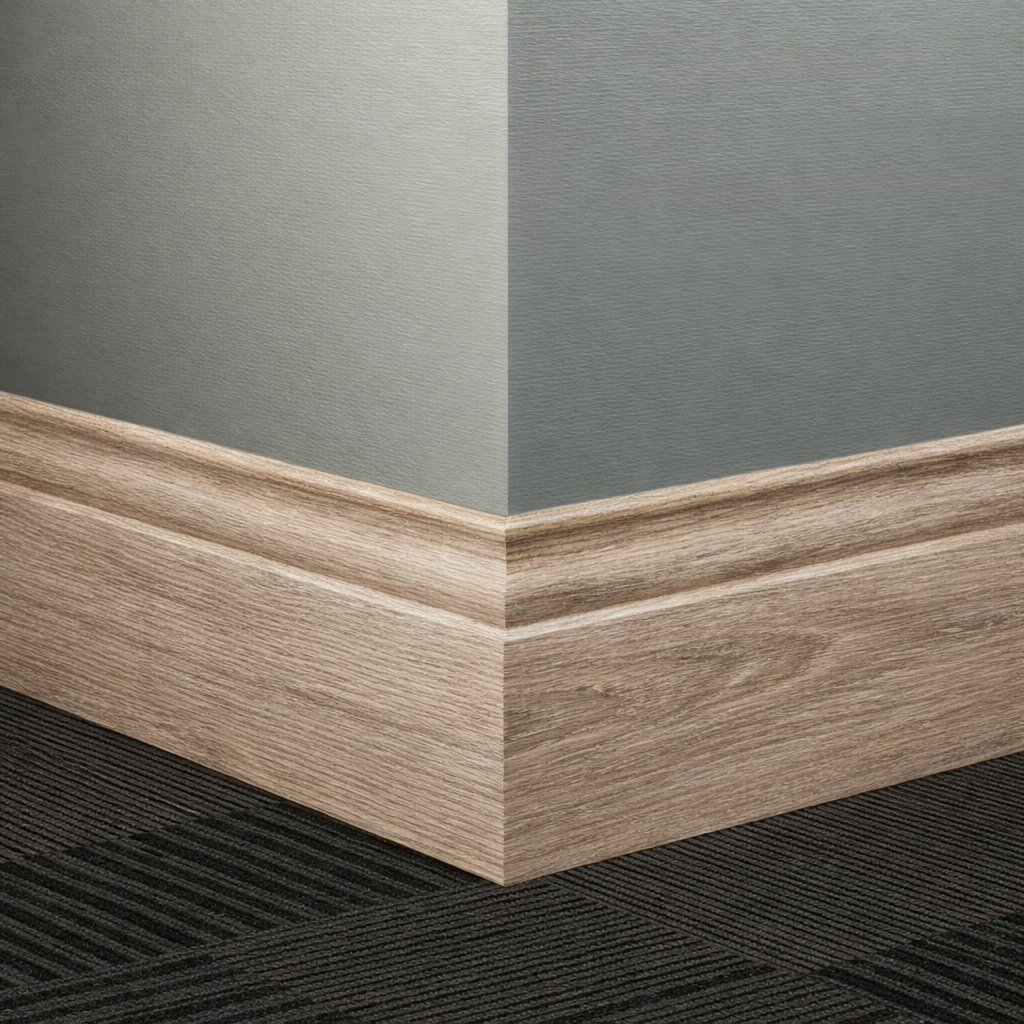 Tarkett / Johnsonite Masquerade Classic ME3 Seasoned Oak Scout 5 1/4" x 8' by 3/8" Straight (Toeless) (48 LF/Box)