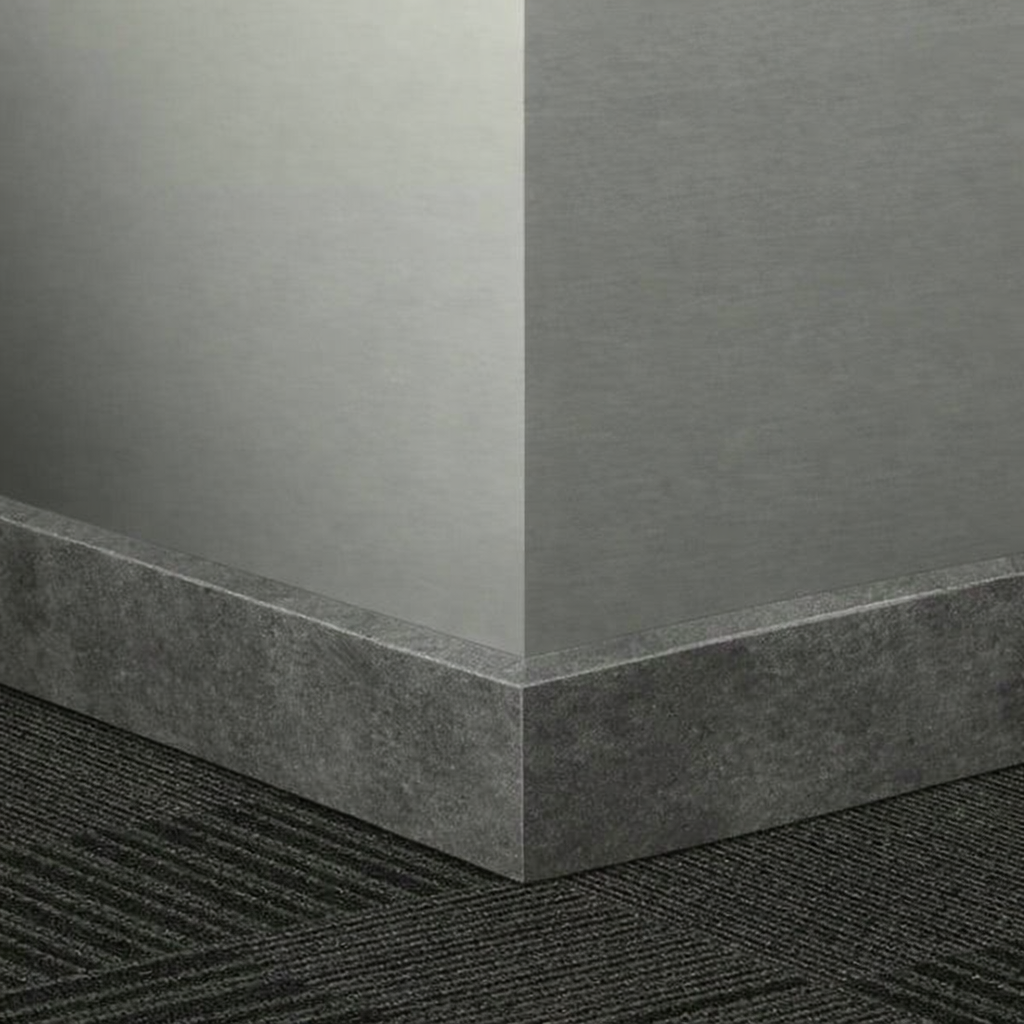 Tarkett / Johnsonite Masquerade Oblique ML3 Concrete Charcoal 3" x 8' Pieces by 3/8" Straight (Toeless)