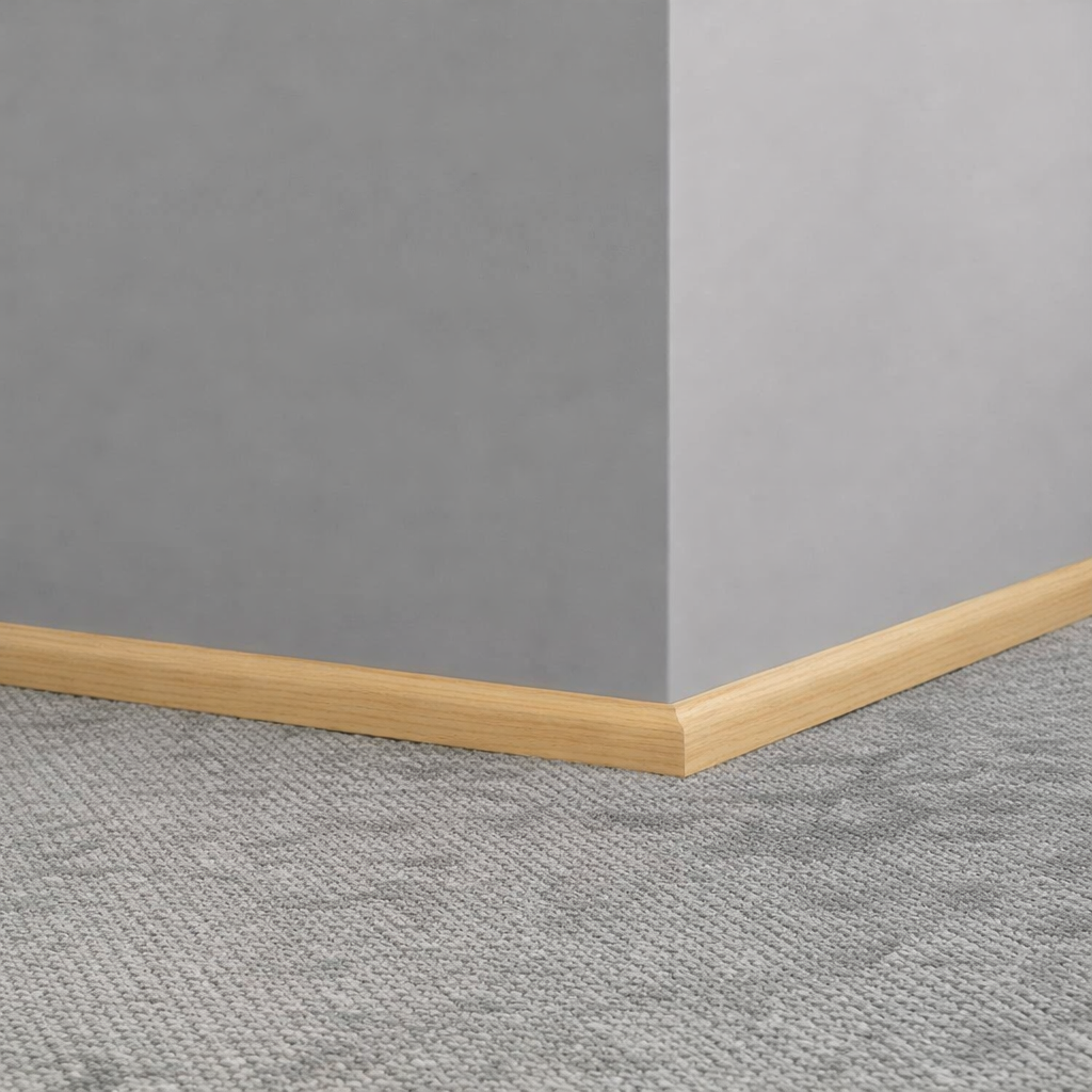 Tarkett / Johnsonite Masquerade Quarter Round D MS5 Light Balsa 3/4" x 8' Pieces by 3/4" Straight (Toeless)