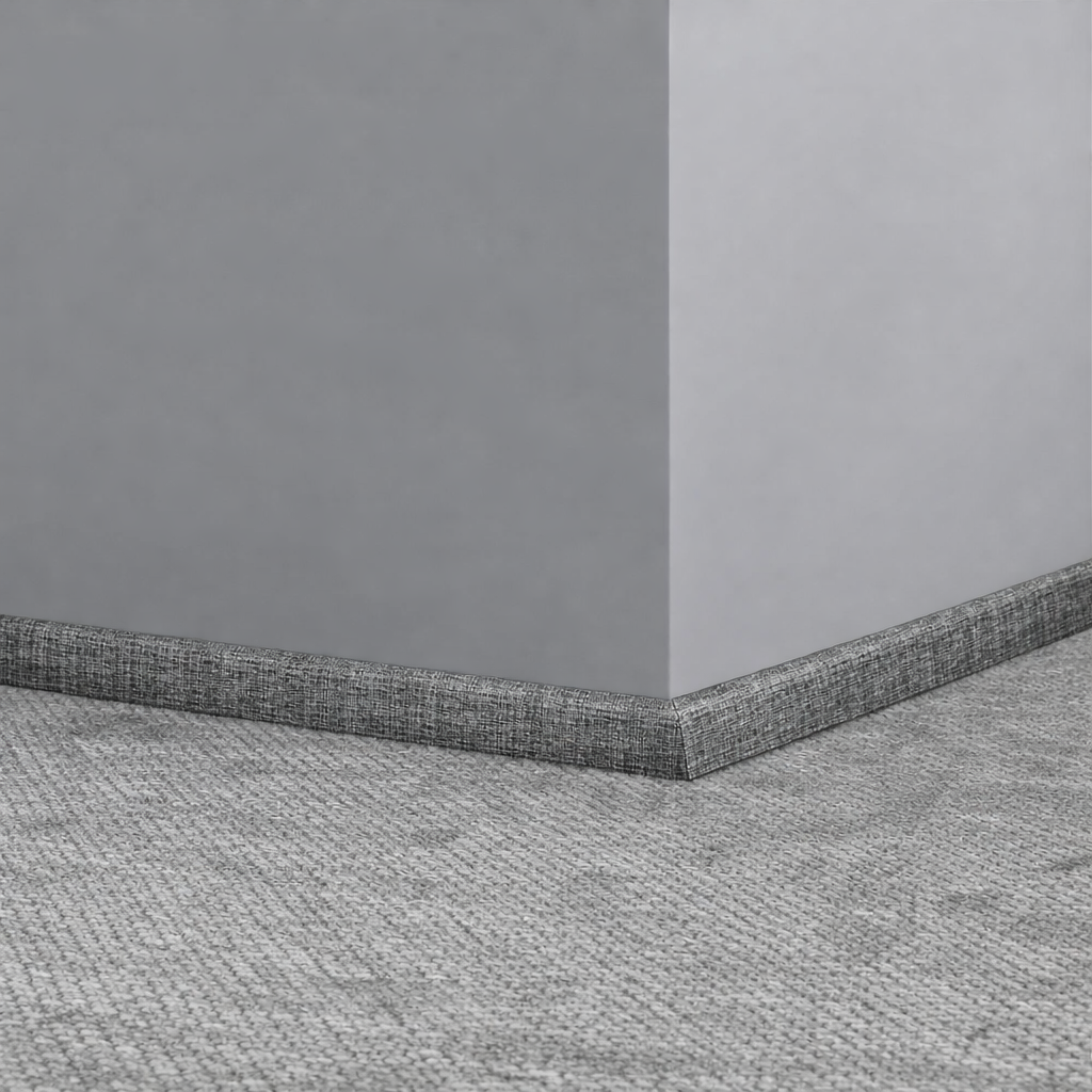 Tarkett / Johnsonite Masquerade Quarter Round D MN3 Texmode Charcoal 3/4" x 8' Pieces by 3/4" Straight (Toeless)