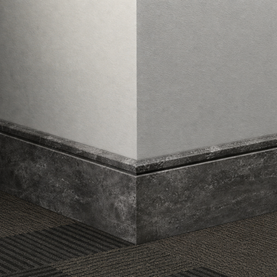 Tarkett / Johnsonite Masquerade Reveal MK3 Metastone Ferro 4 1/4" x 8' by 1/4" Straight (Toeless) (64 LF/Box)