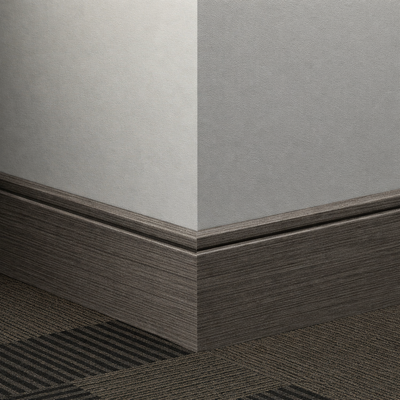 Tarkett / Johnsonite Masquerade Reveal MM2 Texgrain Charcoal 4 1/4" x 8' by 1/4" Straight (Toeless) (64 LF/Box)