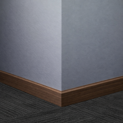 Tarkett / Johnsonite Masquerade Shoe Moulding MS4 Darkened Wenge 1 1/2" x 8' by 1/4" Straight (Toeless) (80 LF/Box)