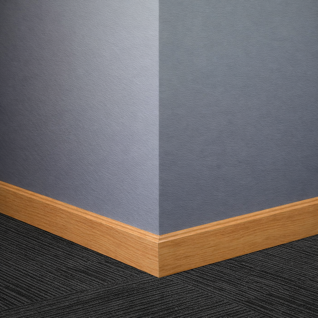 Tarkett / Johnsonite Masquerade Shoe Moulding
 MS6 Midline Beech 1 1/2" x 8' Pieces by 1/4" Straight (Toeless)