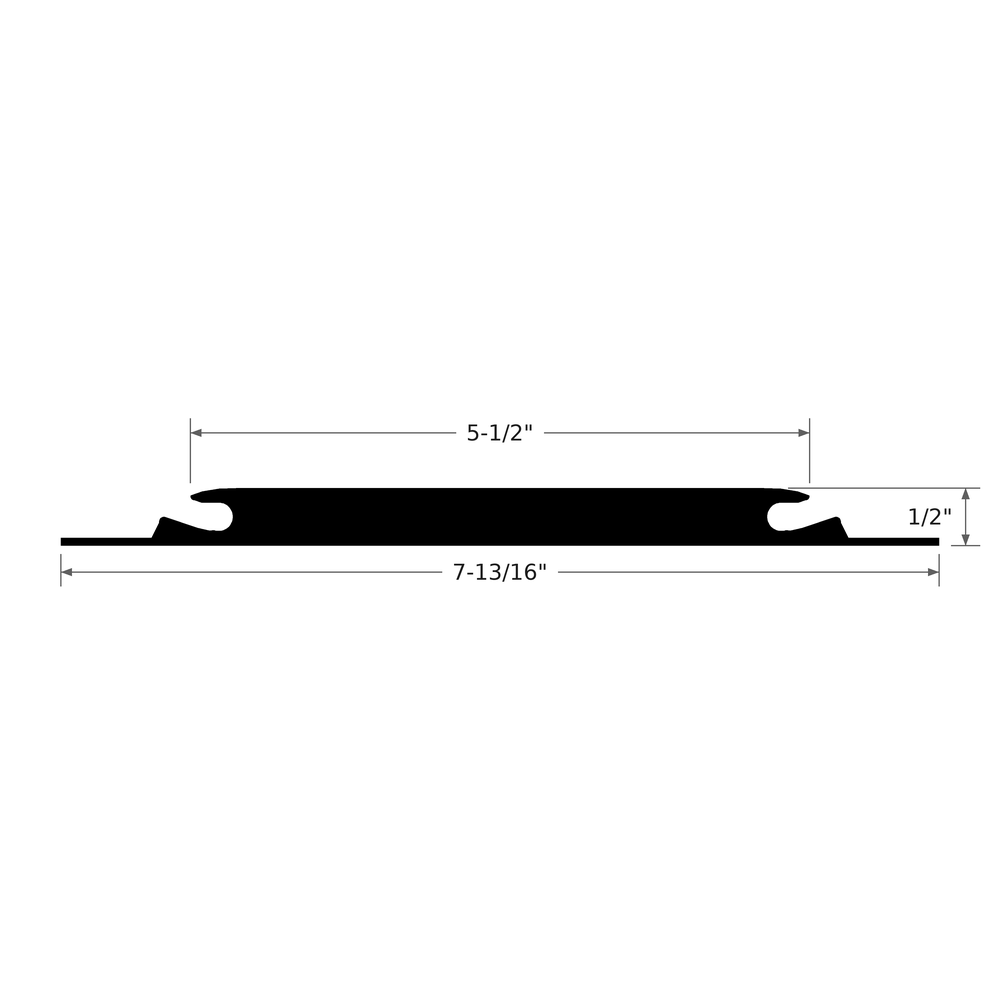 Tarkett / Johnsonite VT-XX-M2 Threshold 3' long. 6 pieces per box. 18' LF/Box (6 pieces per box)