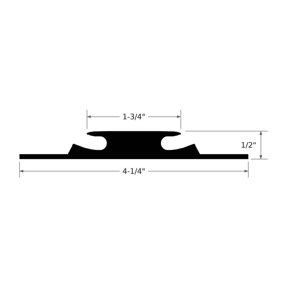 Tarkett / Johnsonite VT-XX-M6 Threshold Twelve, 3' foot long pieces per box (36' total feet/box) 36' LF/Box (12 pieces per box)
