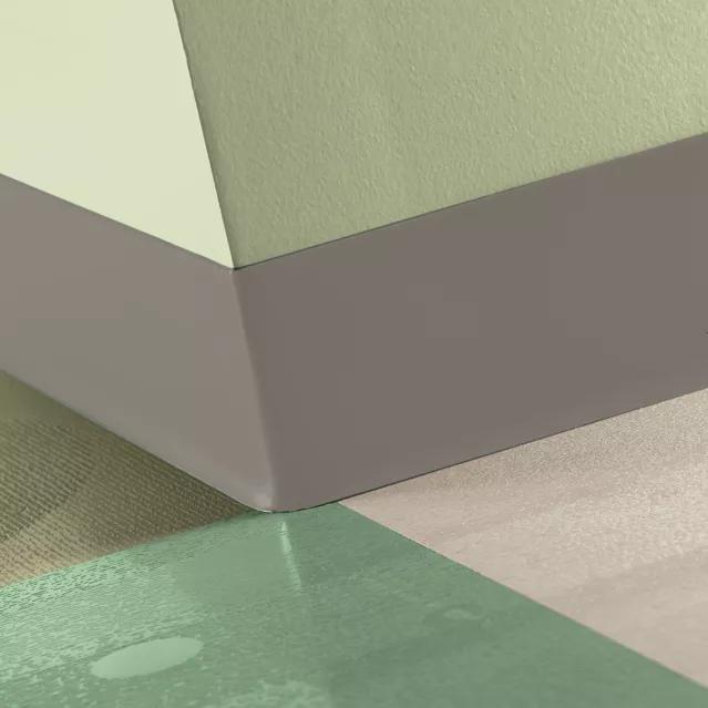 Tarkett / Johnsonite Tightlock Resilient Wall Base #TA8 Welsh Castle 3 1/8" x 75' Roll by 1/8" Cove – product image showing size, style, and brand details.