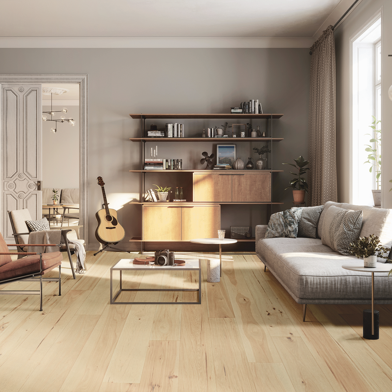 Mohawk TecWood Select Cascade Hills WEK09-01 Pale Honey Hickory Engineered Hardwood 7.5" X 75" (27.2 SF/Box)
