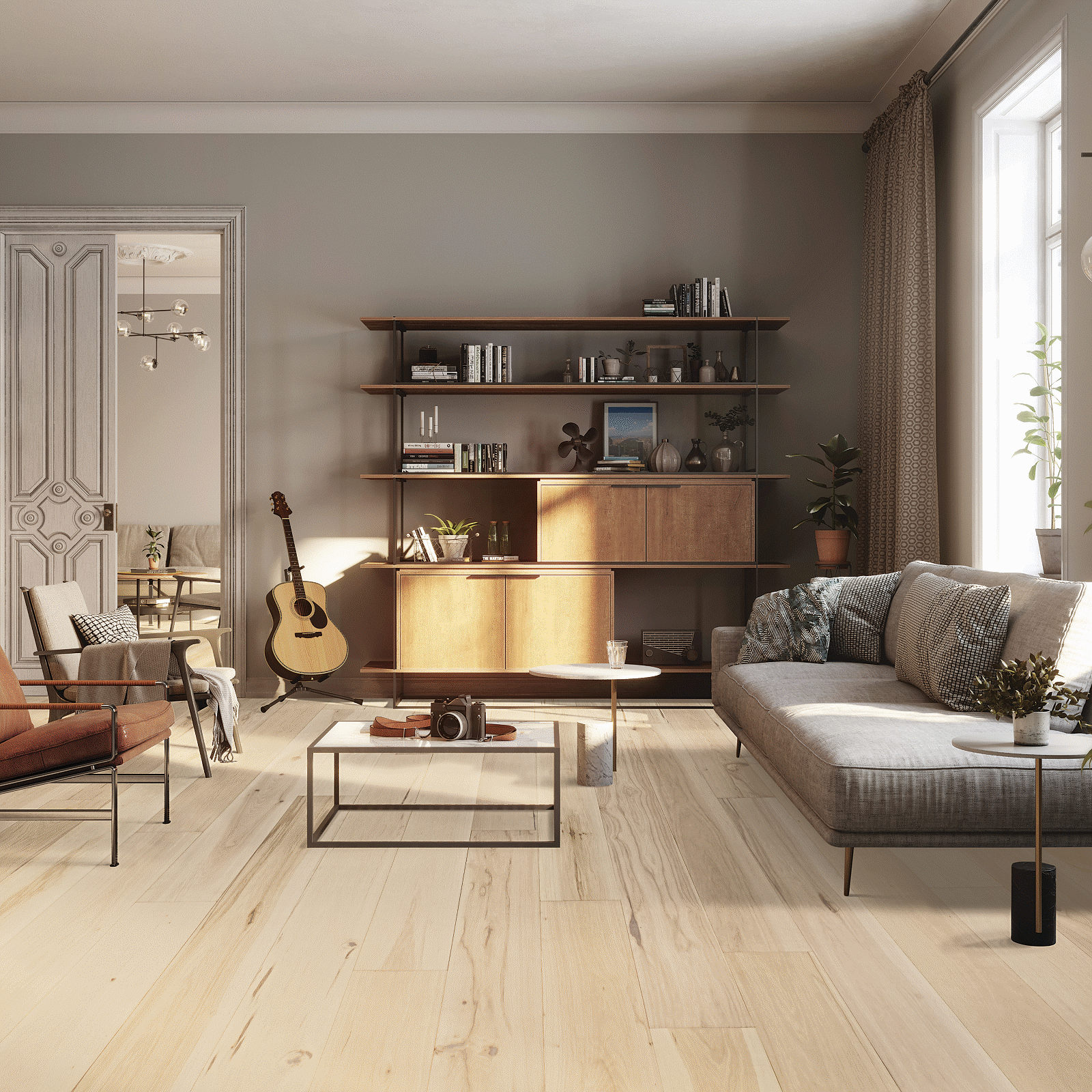 Mohawk TecWood Select Cascade Hills WEK09-02 Raw Natural Hickory Engineered Hardwood 7.5" X 75" (27.2 SF/Box)
