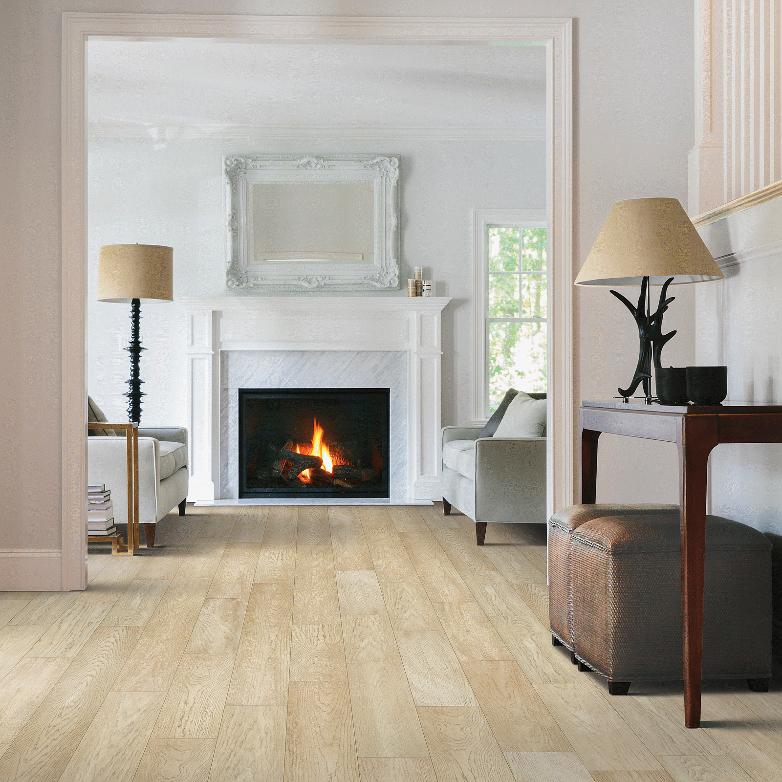 Mohawk TecWood Plus Beachside Villa WEK42-01 Sea Scrolls Hickory Engineered Hardwood 7.5" X 75" (23.31 SF/Box)