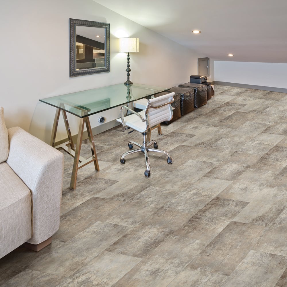 Congoleum Triversa Prime Wet Pavement TX401 SPC Luxury Vinyl Plank SmartLock Clic System 12" x 24" (24.03 SF/Box)