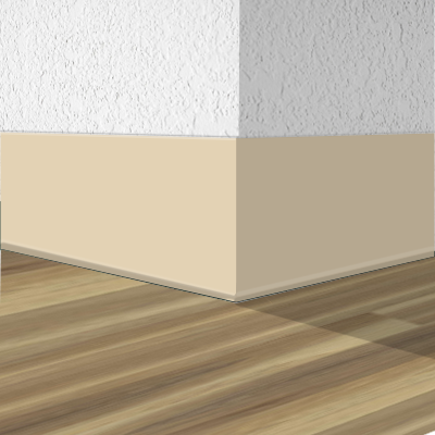 Shaw Rubber Wall Base 5925M-00023 Wheat 4" x 120' Roll by 1/8" Straight – product image showing size, style, and brand details.