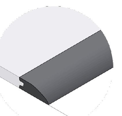Aurora Hardwood Wood Flush Reducer 84 1/2" pc. Coordinated Color – product image showing size, style, and brand details.