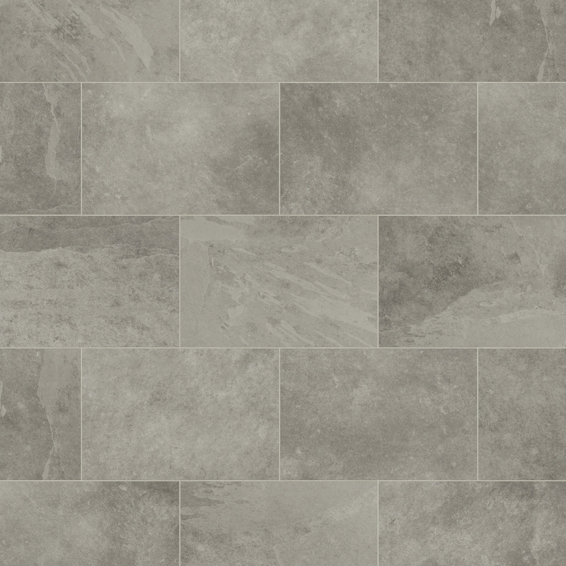 Karndean Knight Tile Rigid Core Grey Riven Slate SCB-ST16-G Gray Stone Tile (Partial Piece - Sample)