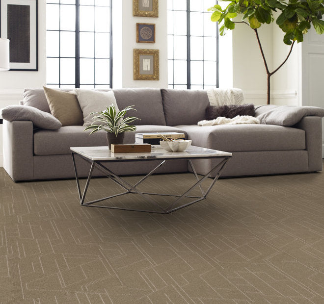 Philadelphia Retro Glam Collection Modernist 54945-00200 Artistic 18" x 36" Carpet Tile (45 SF/Box)
