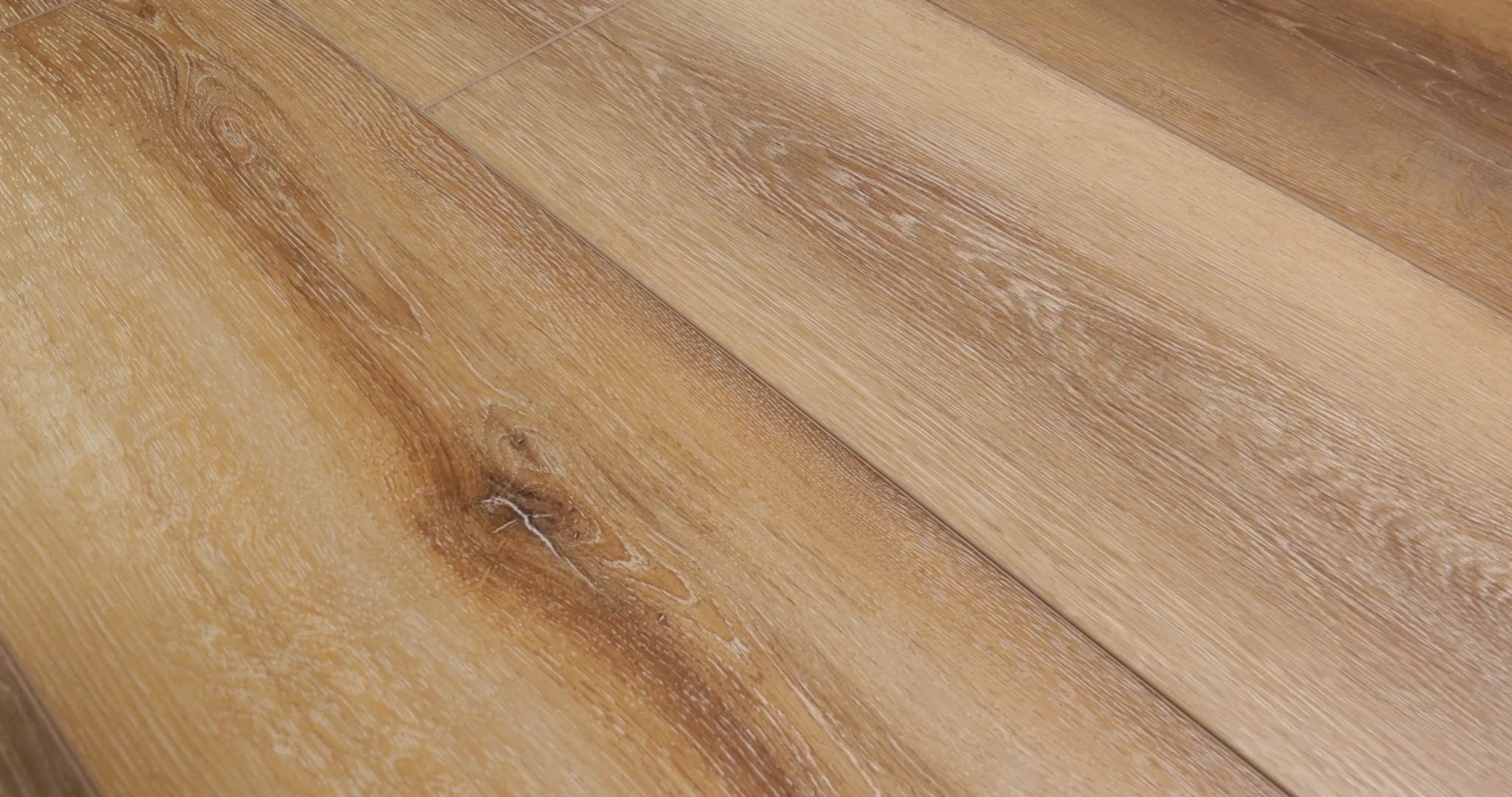 Close-up of installed COREtec Coretta Oak WPC Vinyl Plank Flooring VV457-02908 LVP Originals Premium 9" x 72", showing detailed wood grain and wide-plank seams.