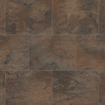 Karndean Korlok Select Antique Copper RKT3002-G Dark Brown Stone Tile (Partial Piece - Sample)