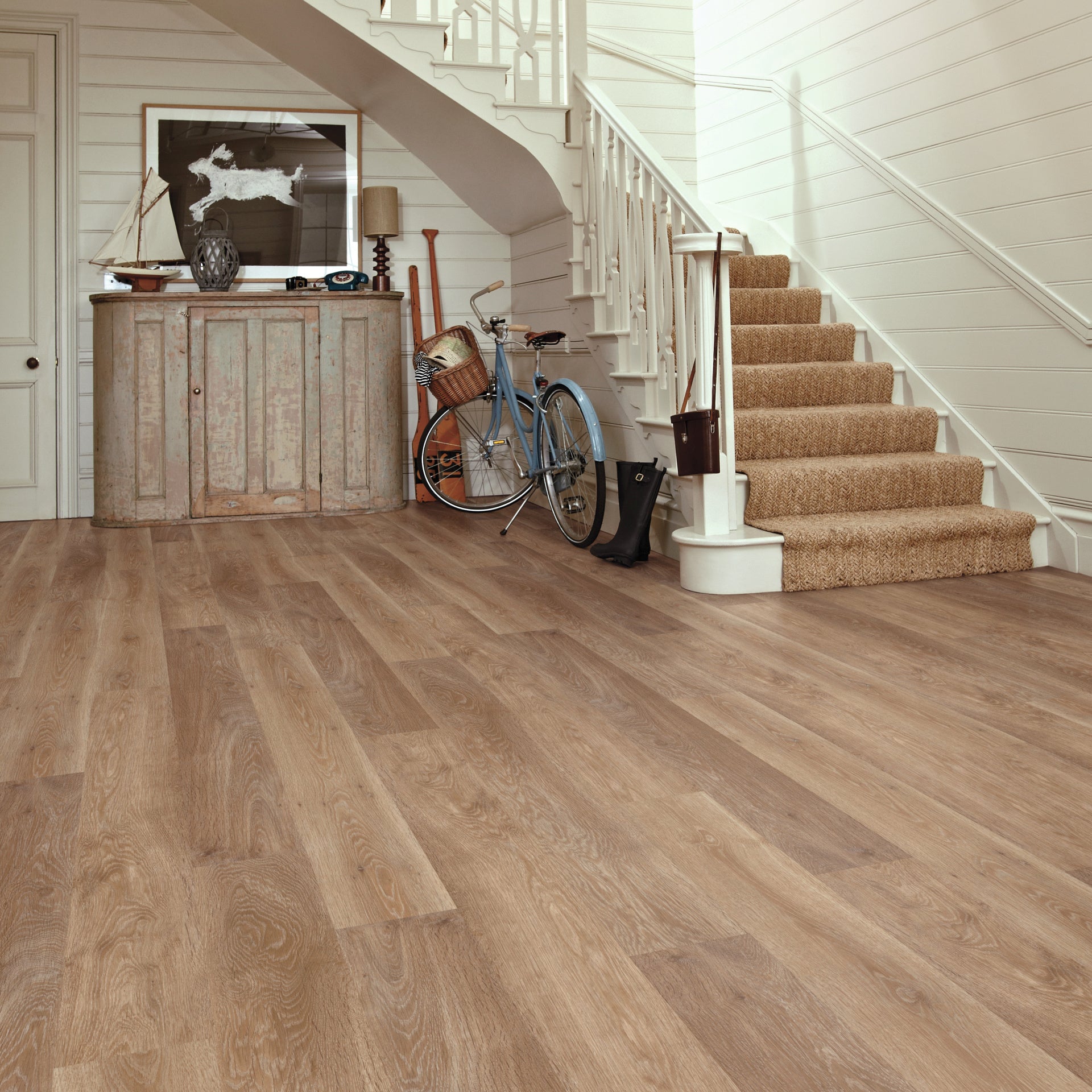Karndean Knight Tile Glue Down Pale Limed Oak 6