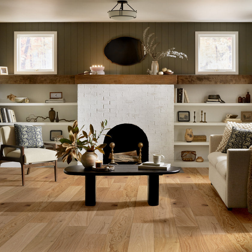 Shaw Expressions SW707-02050 Harmony 7.50" x Random Lengths up to 74.8" Engineered Brushed White Oak Hardwood Flooring (23.31 SF/Box)