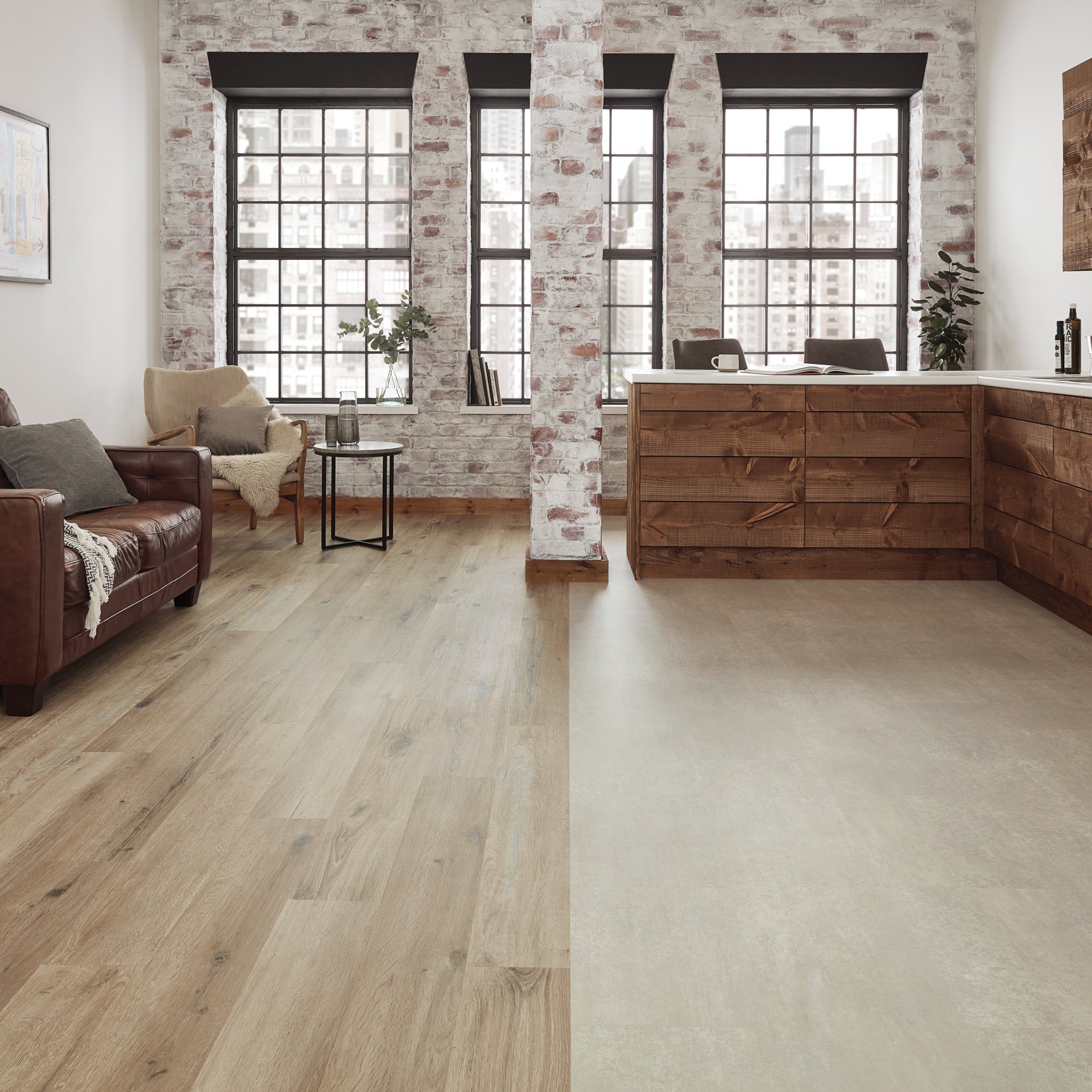 Karndean Knight Tile Glue Down Washed Character Oak 6
